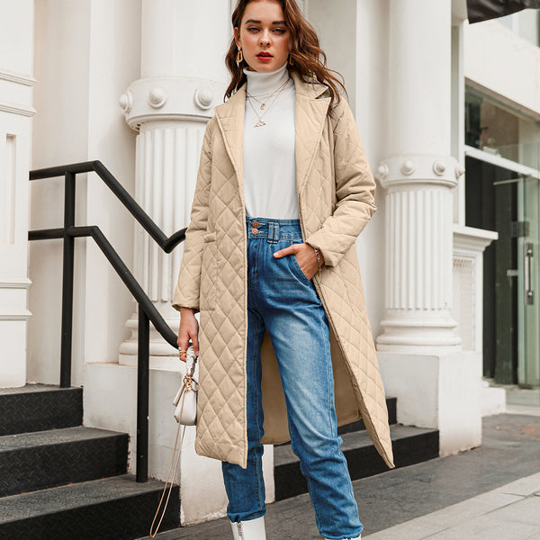 Viviane Milano - Long coat with pockets and belt 